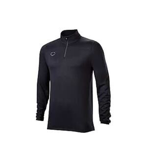EvoShield Pro Team Black Long Sleeve 1/4 Zip Pullover Jacket - Size XXL